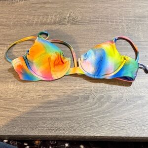 NWOT Becca small Women's Paper Mache Underwire Bikini Top, Adjustable, Swimwear